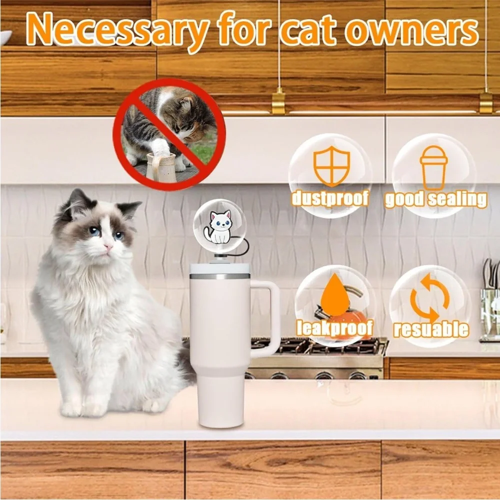 Cat-Themed Cable Protectors - Set of 4
